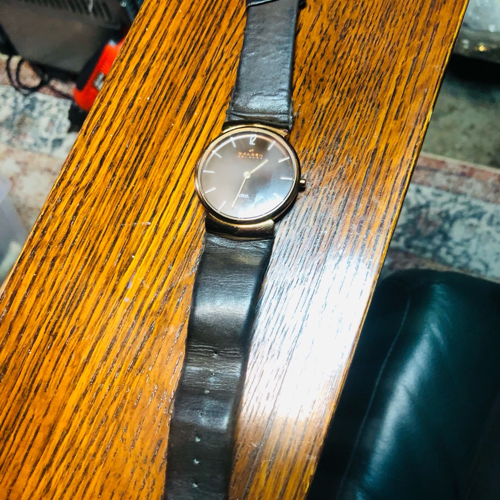 Fossil Dark Brown Leather Mens Watch Fossil Dark Brown Leather Mens Watch